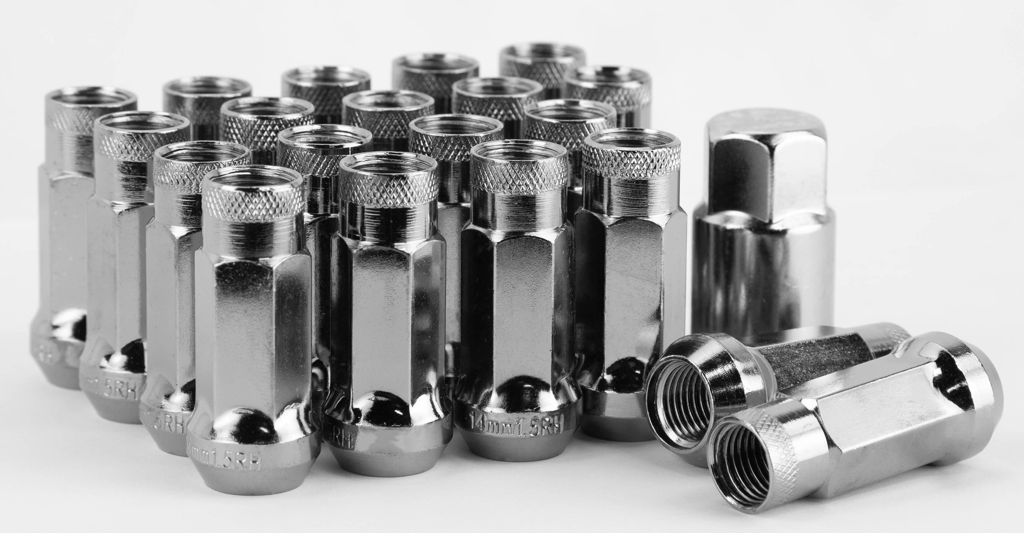 Aodhan XT51 Extended Open End Lug Nut Set – Conical Seat, 51mm Overall Length